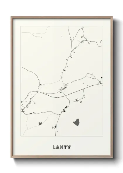 Une affiche de carte sur Lanty