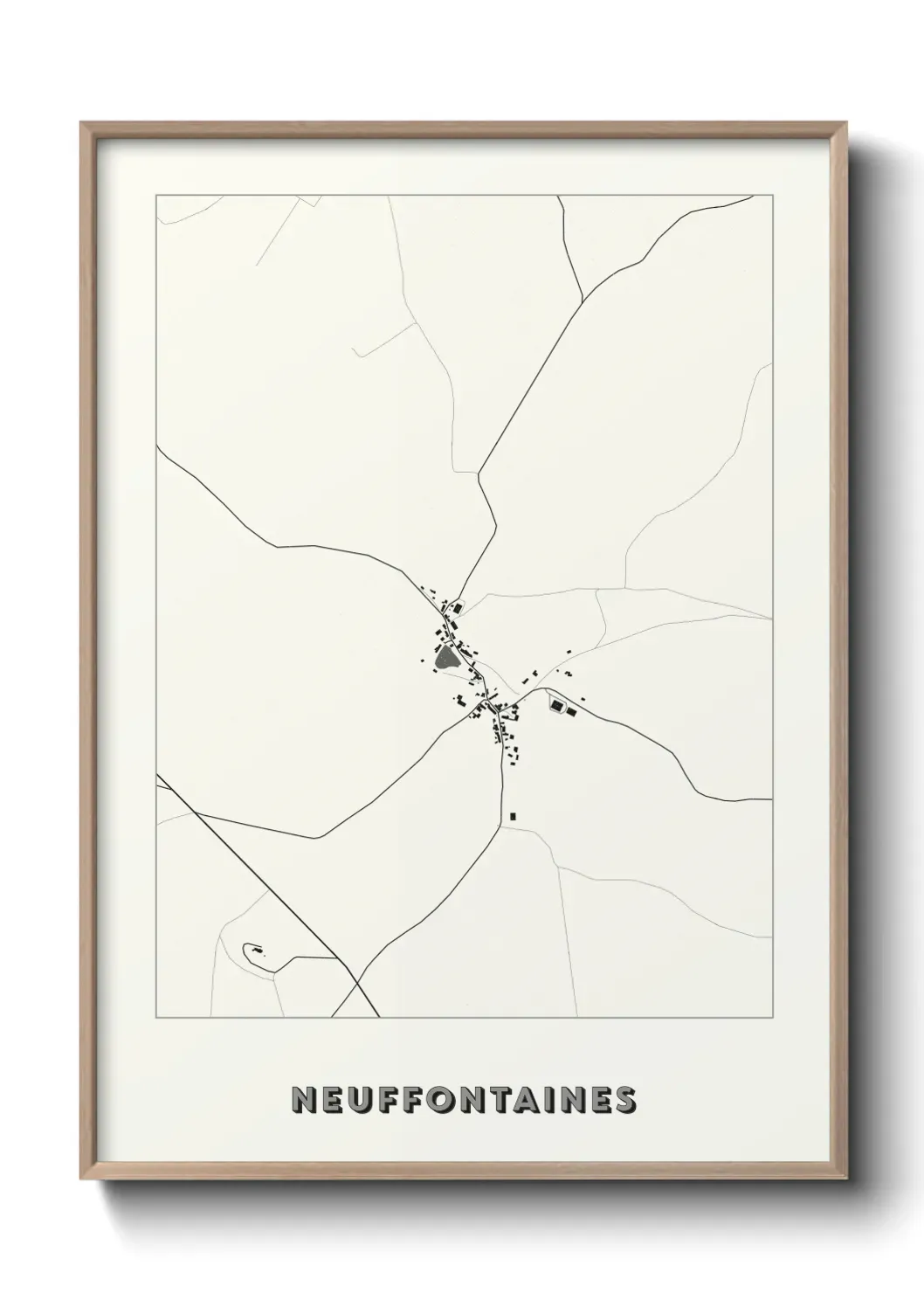 Un poster carte Neuffontaines