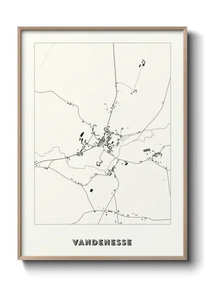 Une affiche de carte sur Vandenesse