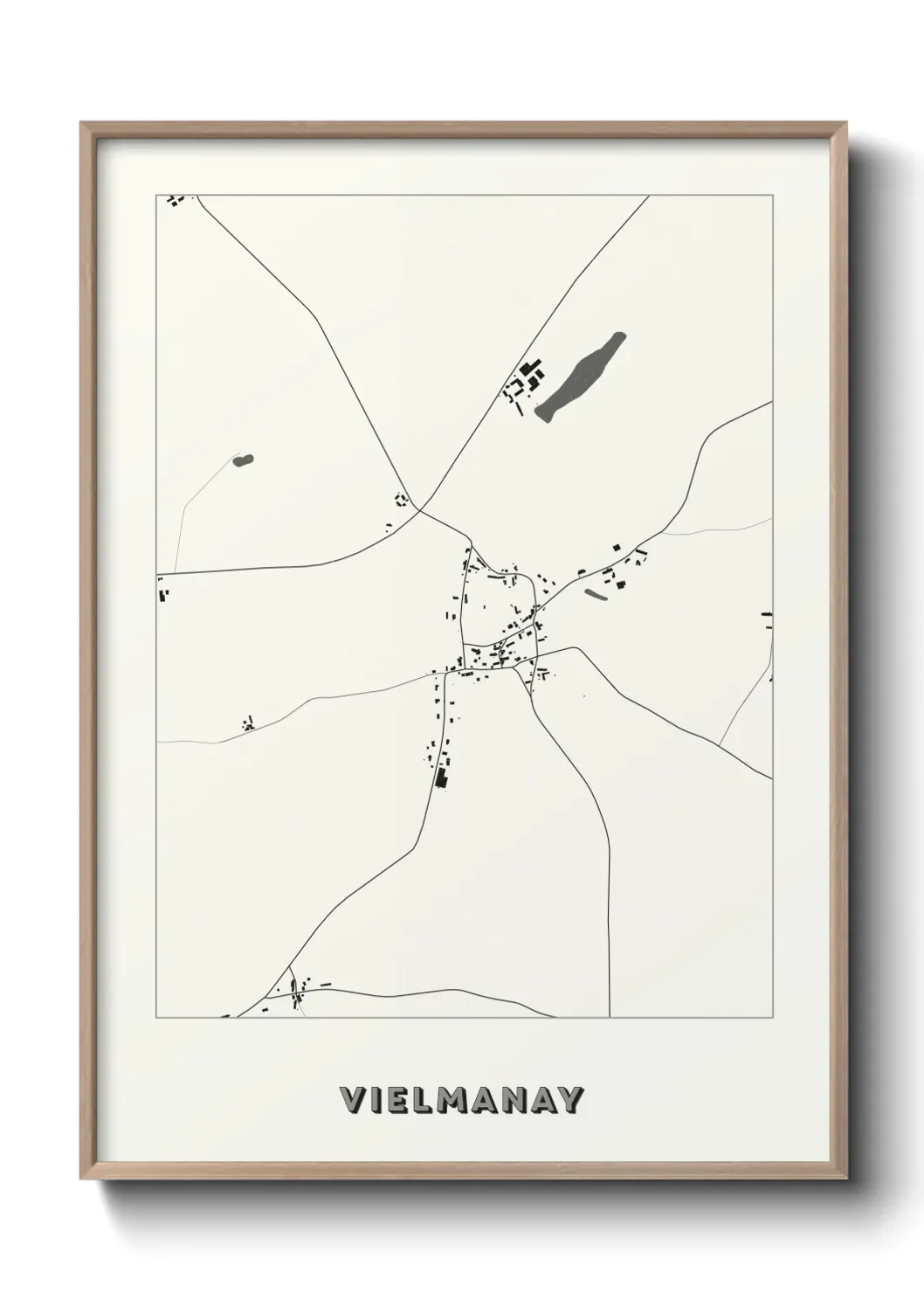 Un poster carte Vielmanay