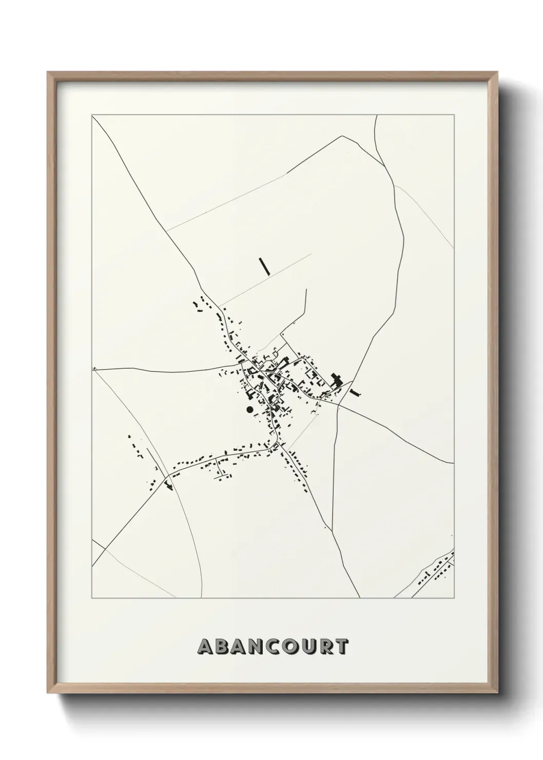 Un poster carte Abancourt