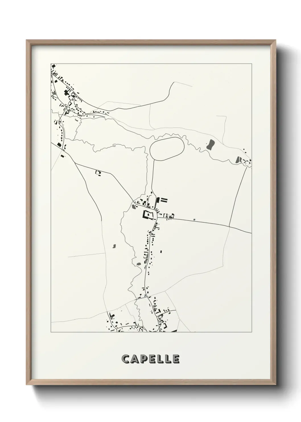 Un poster carte Capelle