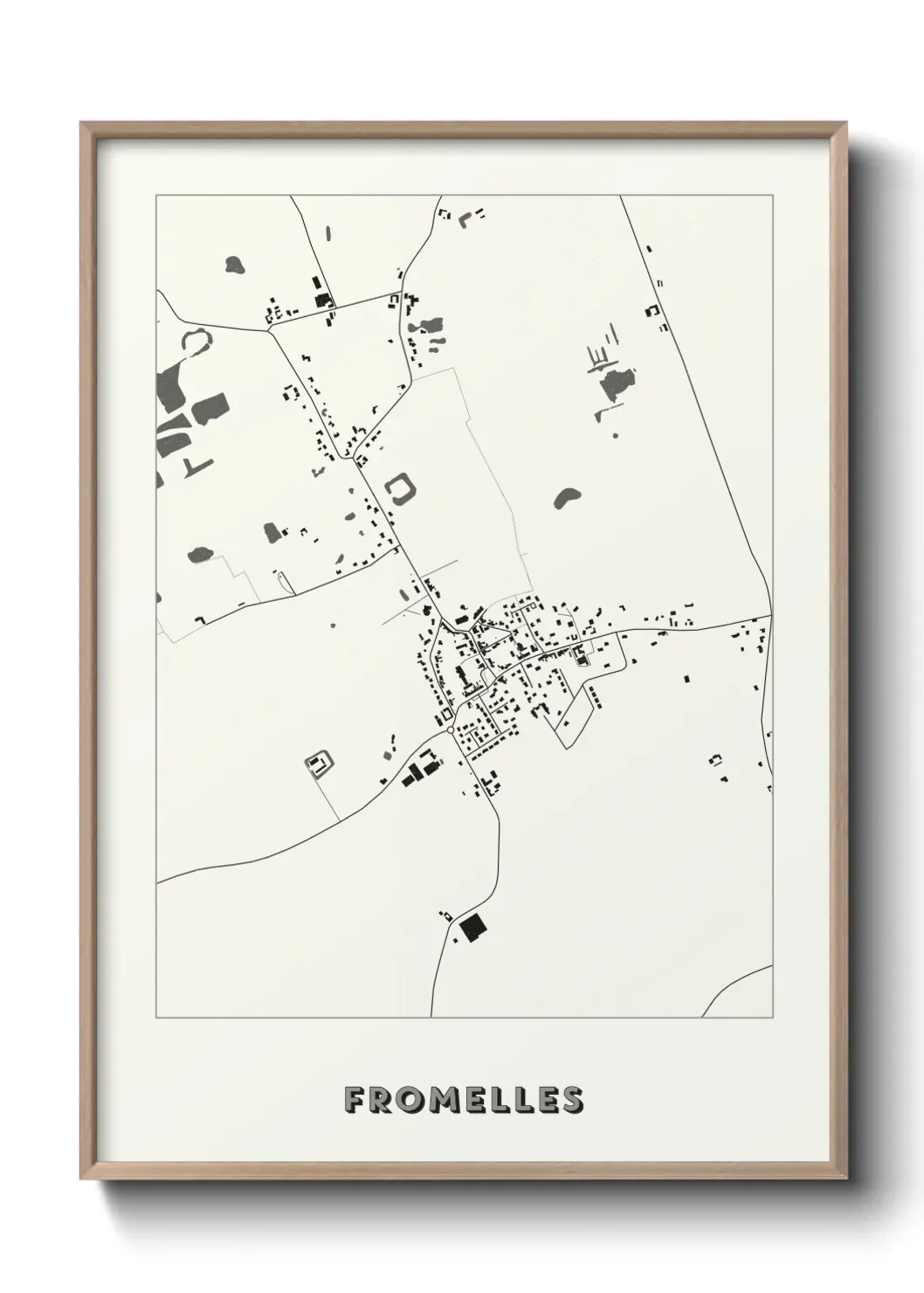 Un poster carte Fromelles
