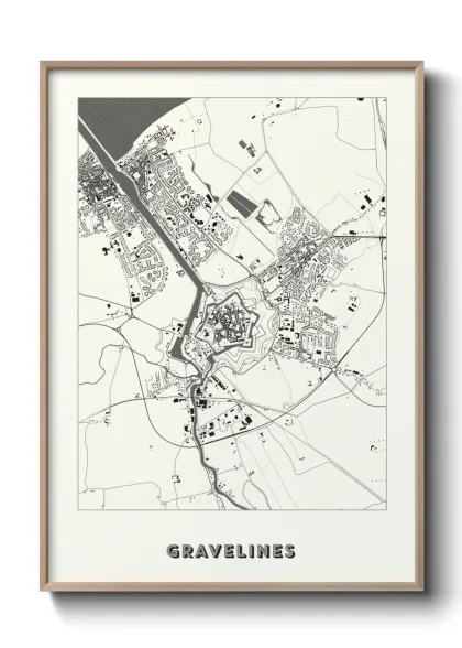 Une affiche de carte sur Gravelines