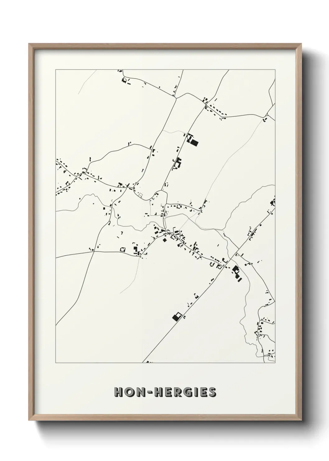 Un poster carte Hon-Hergies