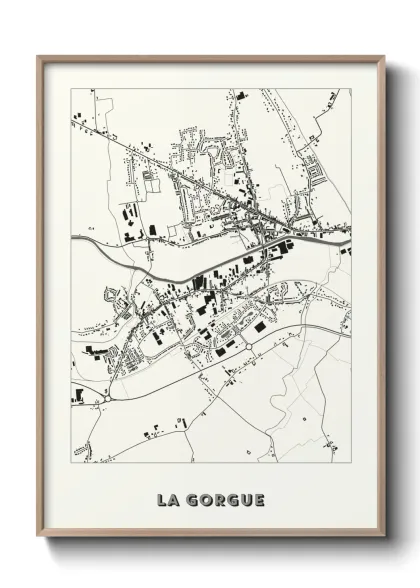 Une affiche de carte sur La Gorgue