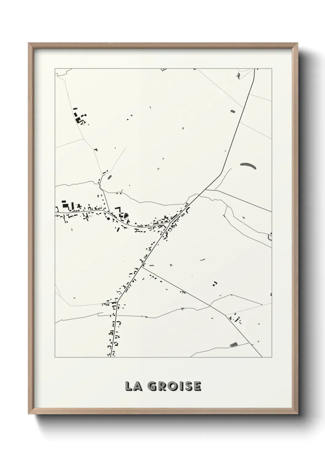 Un poster carte La Groise