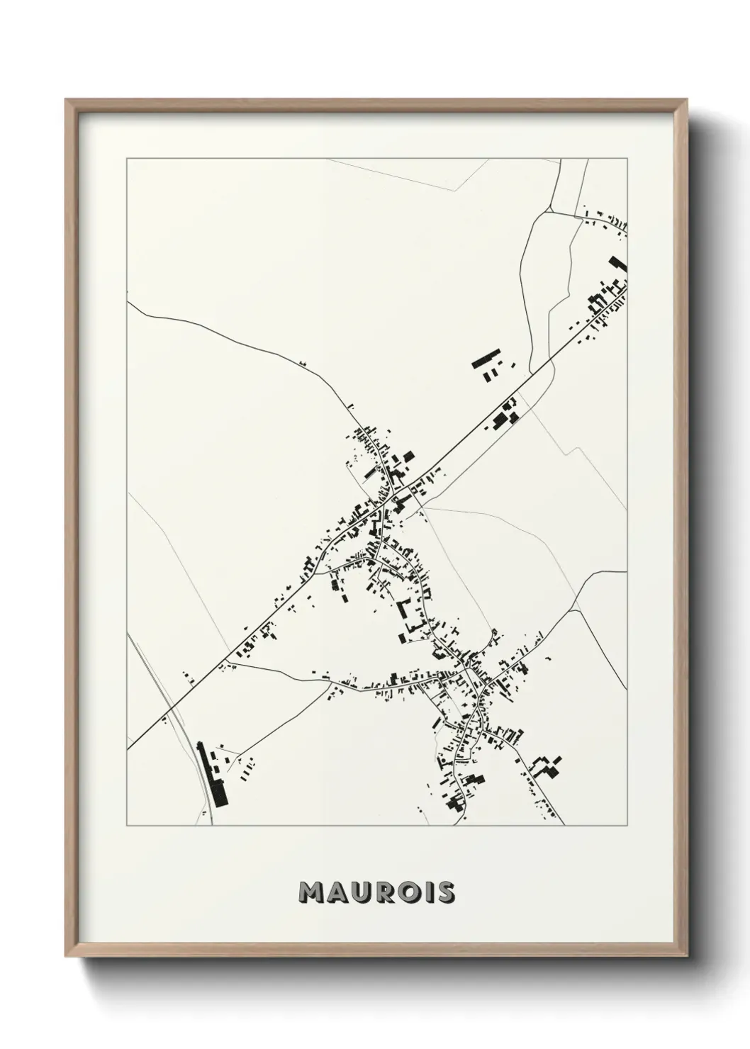 Un poster carte Maurois