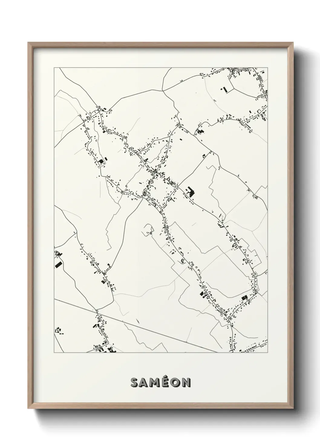 Un poster carte Saméon