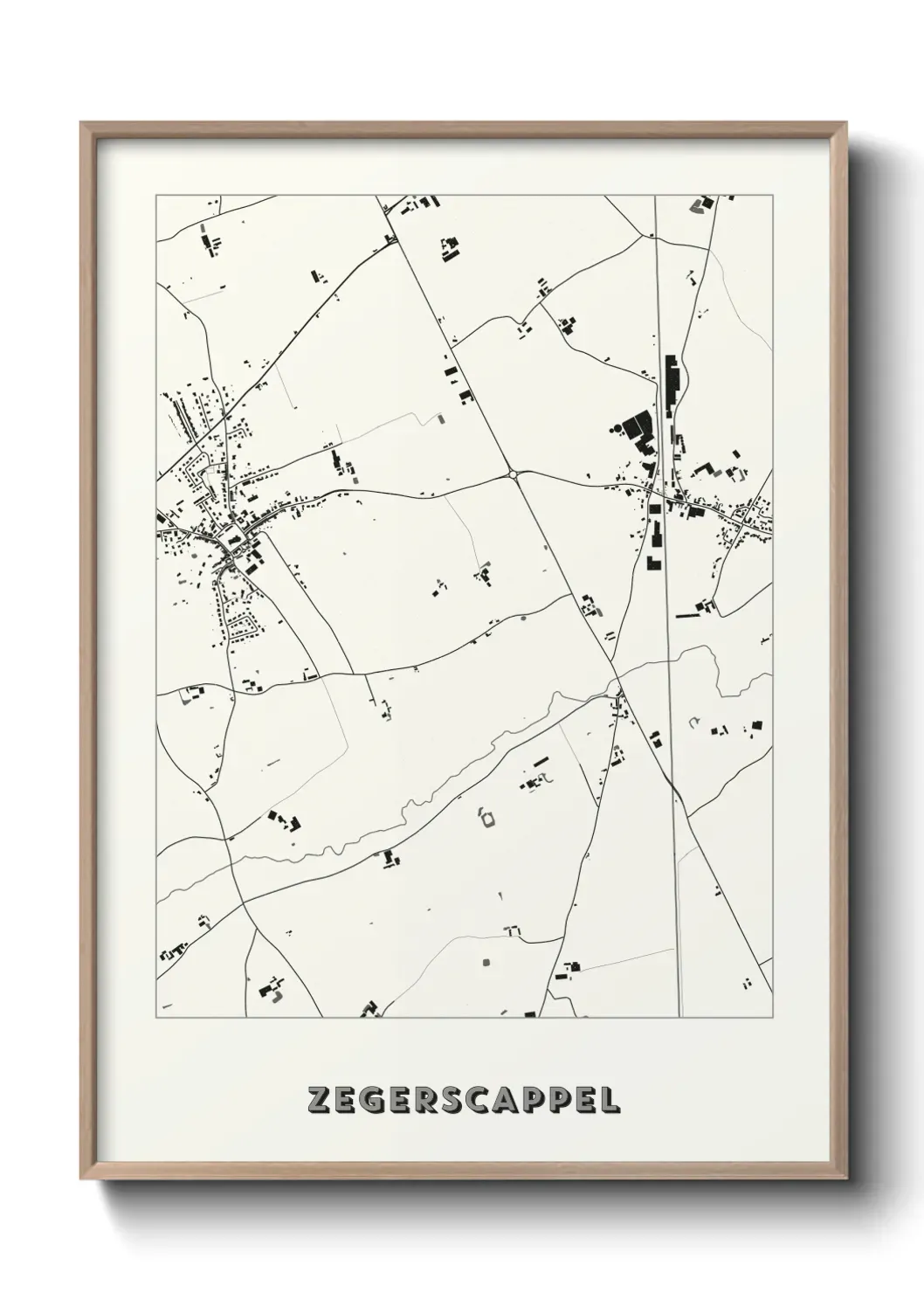 Un poster carte Zegerscappel