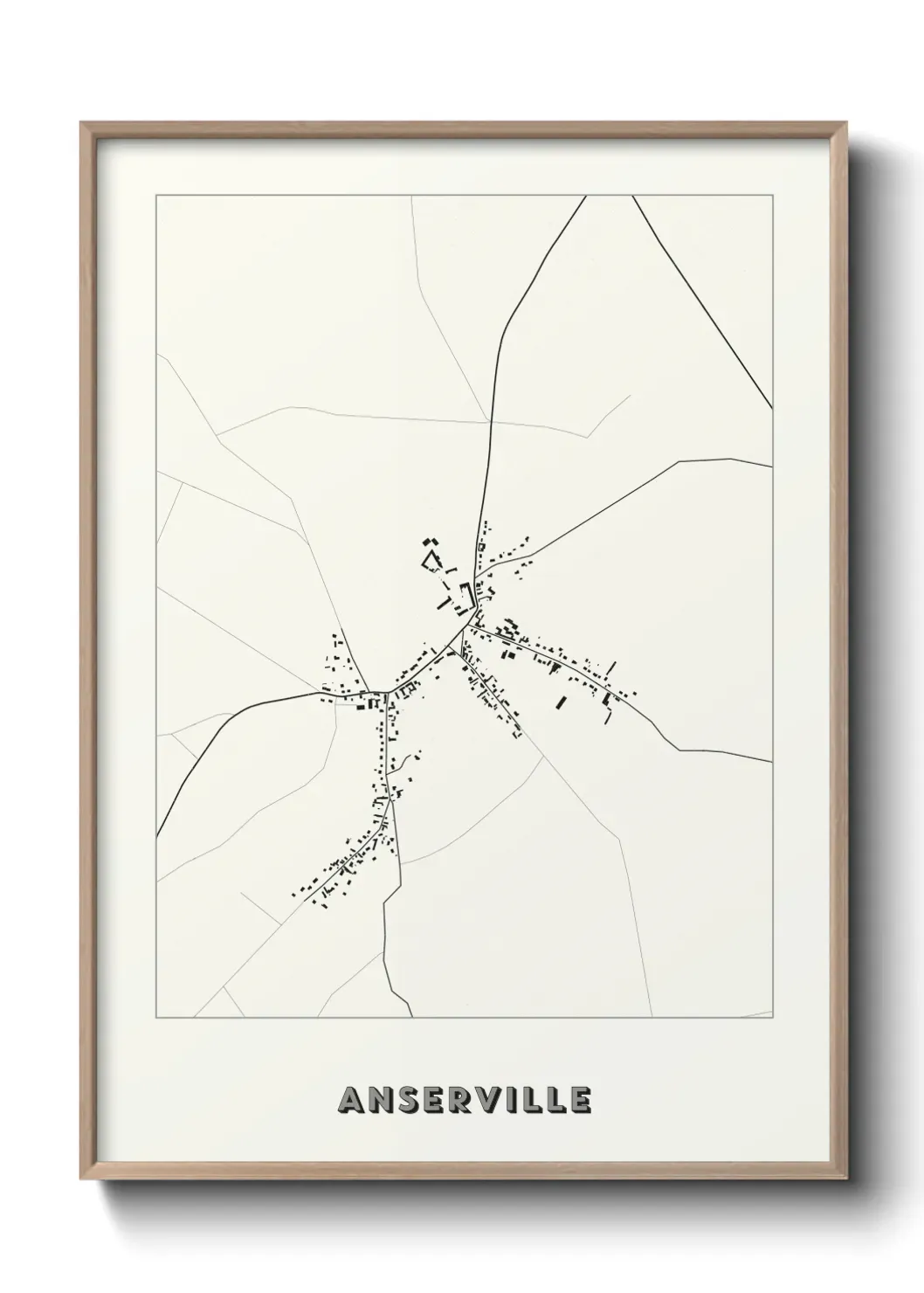 Un poster carte Anserville
