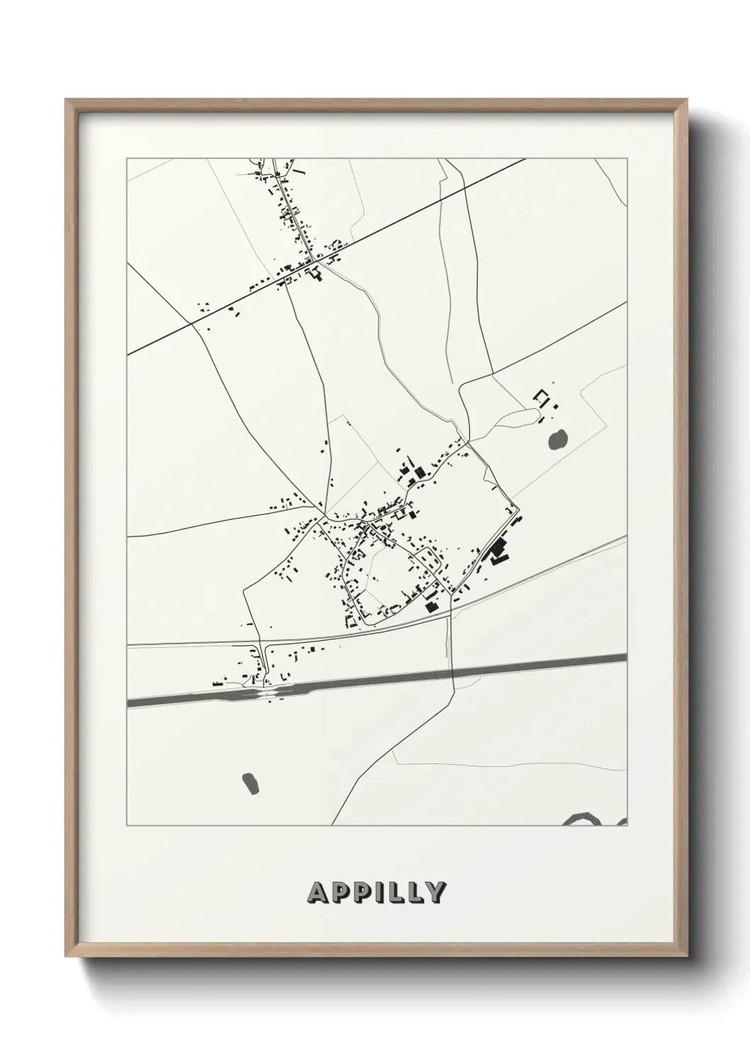 Un poster carte Appilly