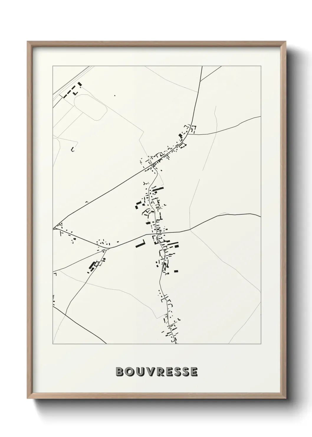 Un poster carte Bouvresse
