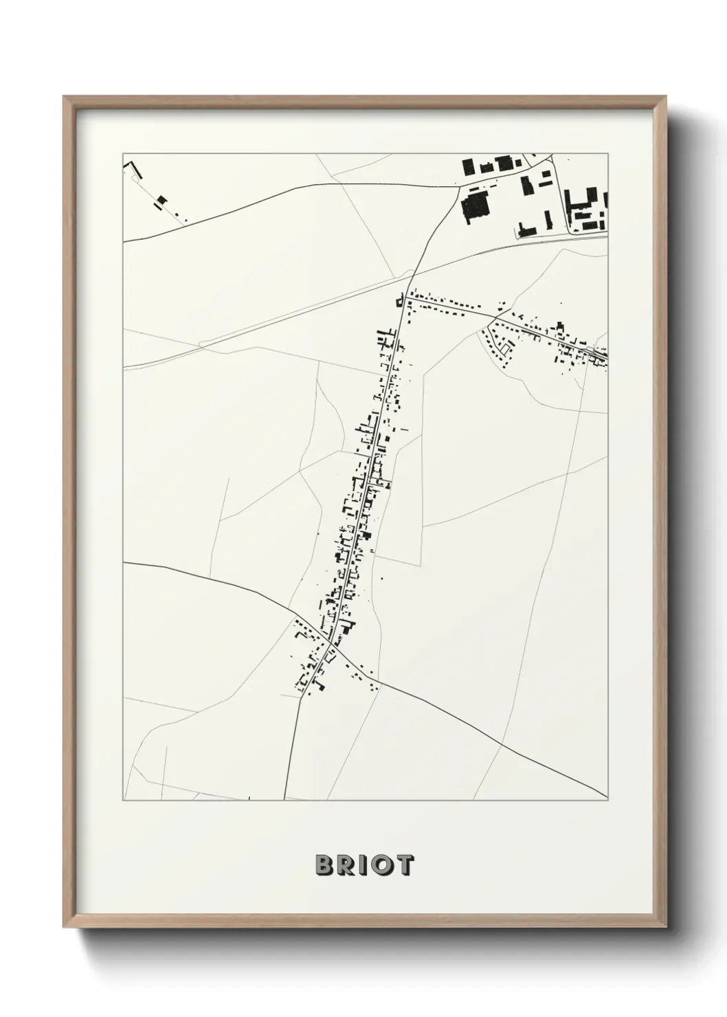 Un poster carte Briot