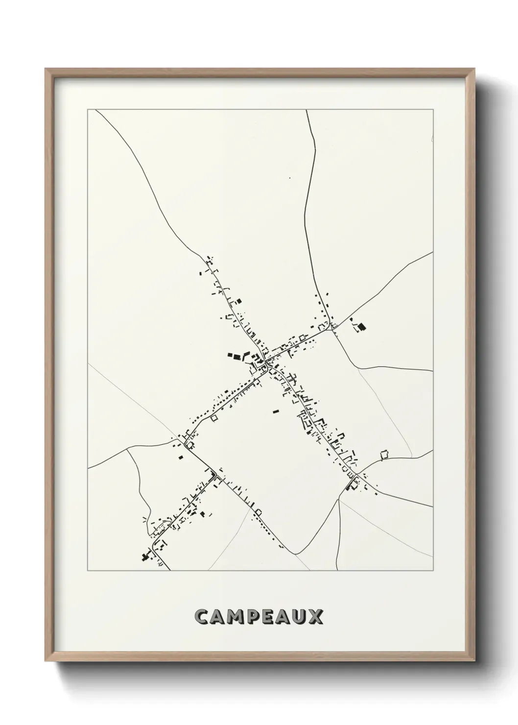 Un poster carte Campeaux