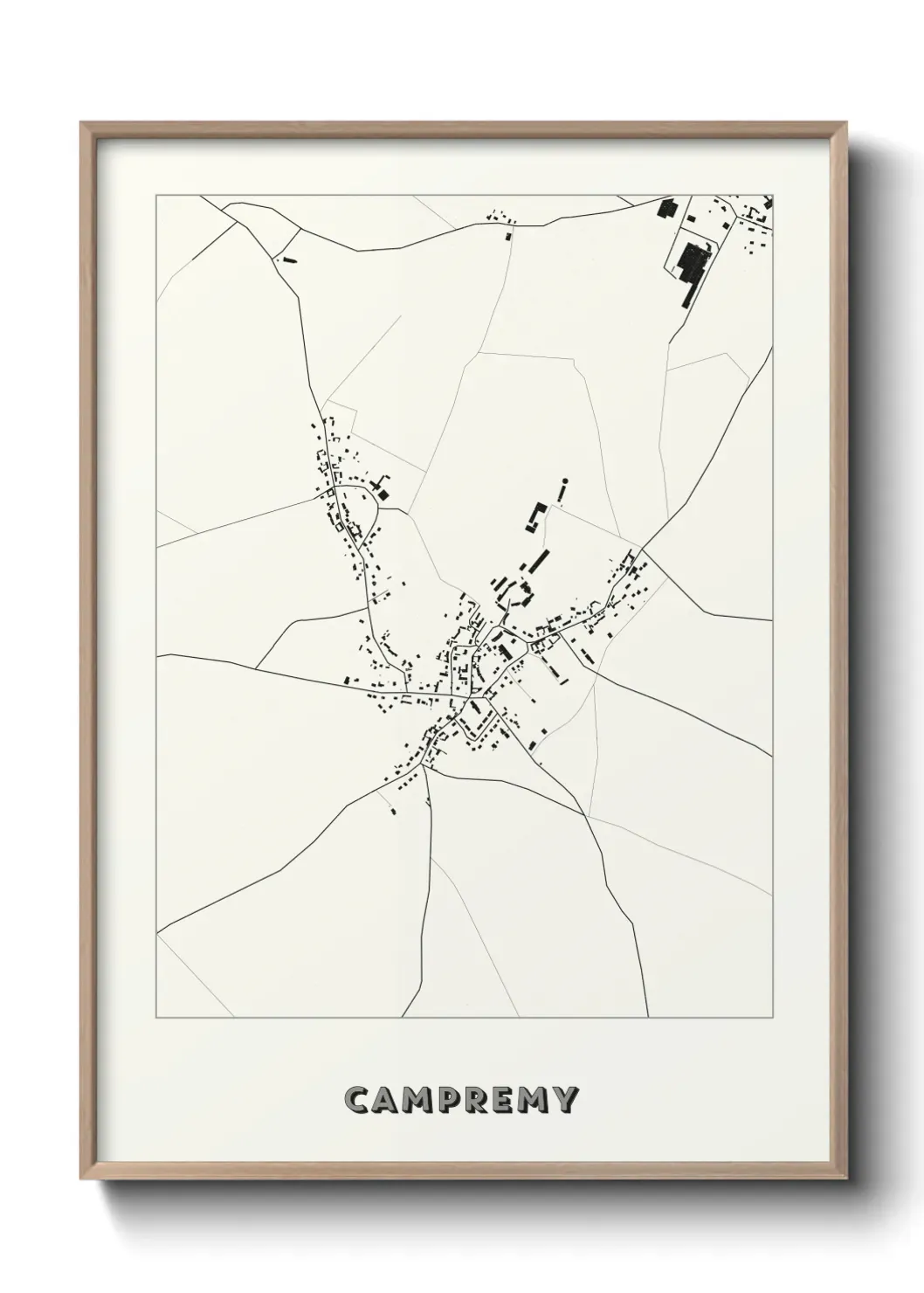 Un poster carte Campremy