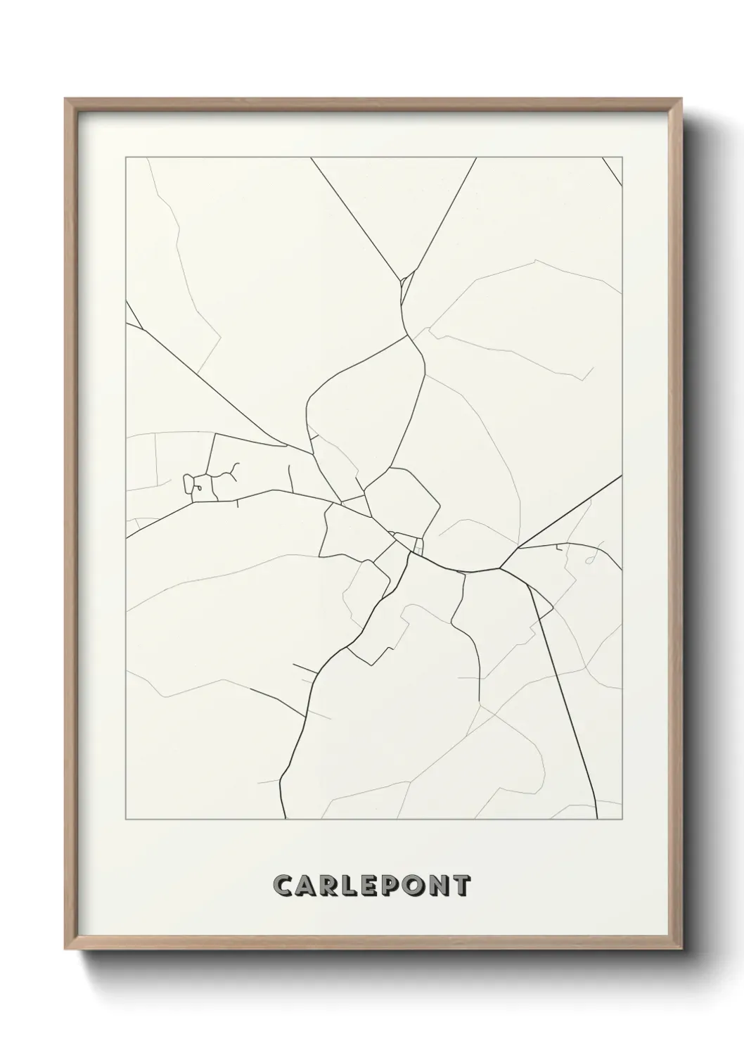 Un poster carte Carlepont