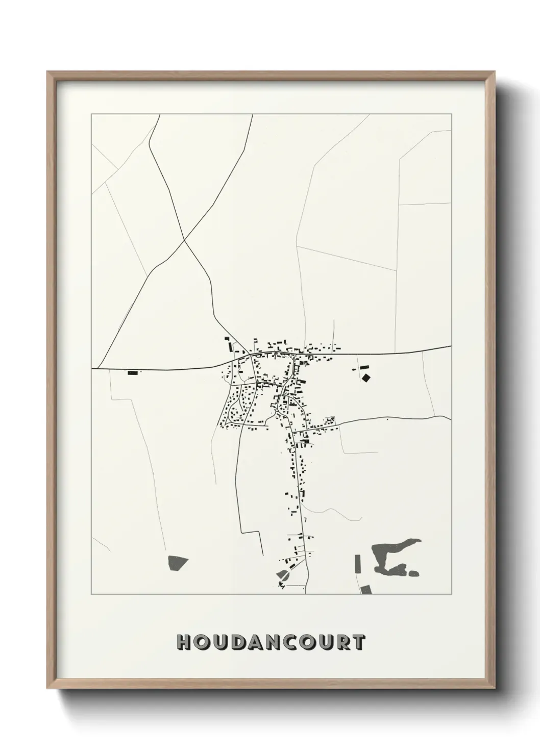Un poster carte Houdancourt