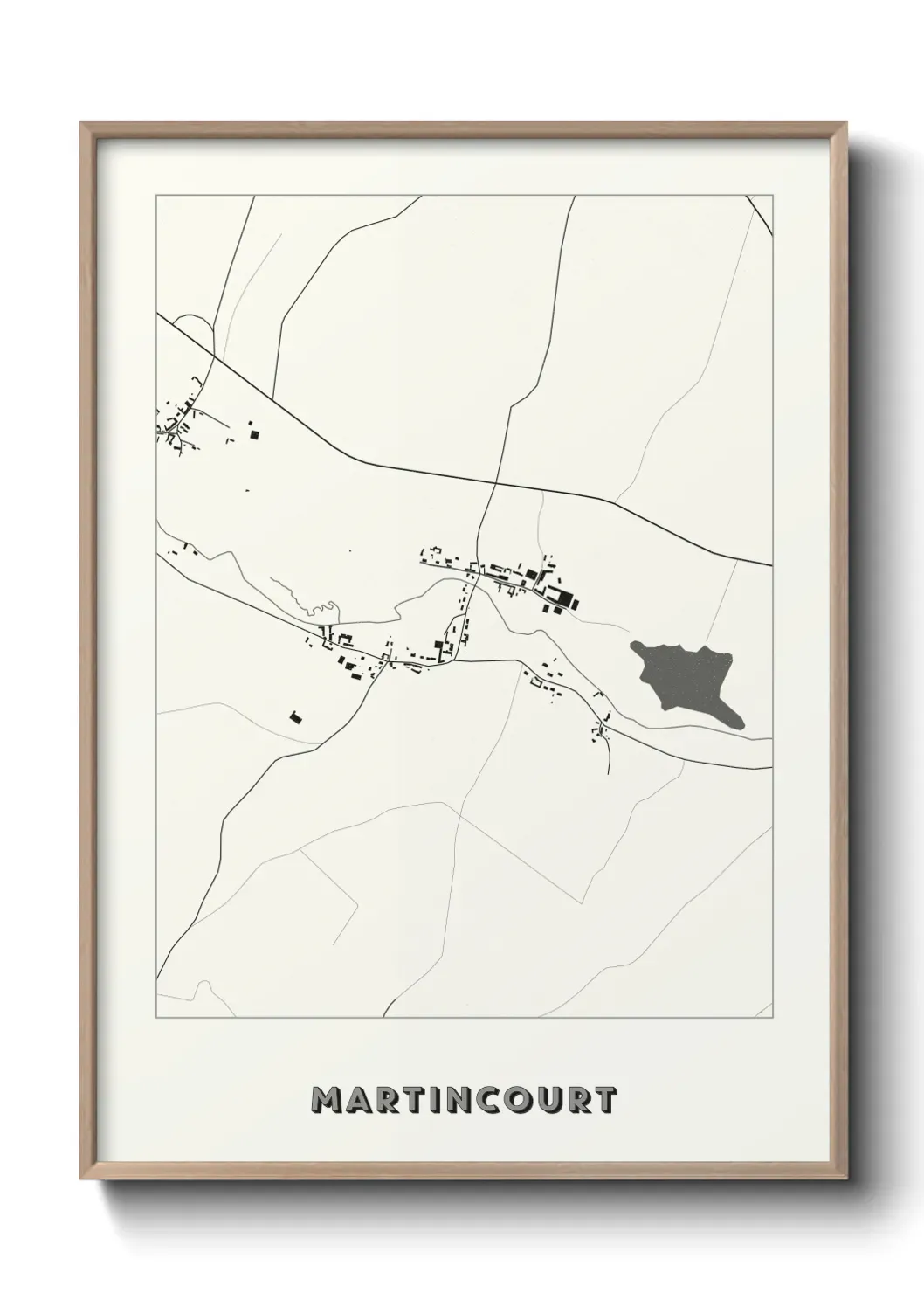 Un poster carte Martincourt