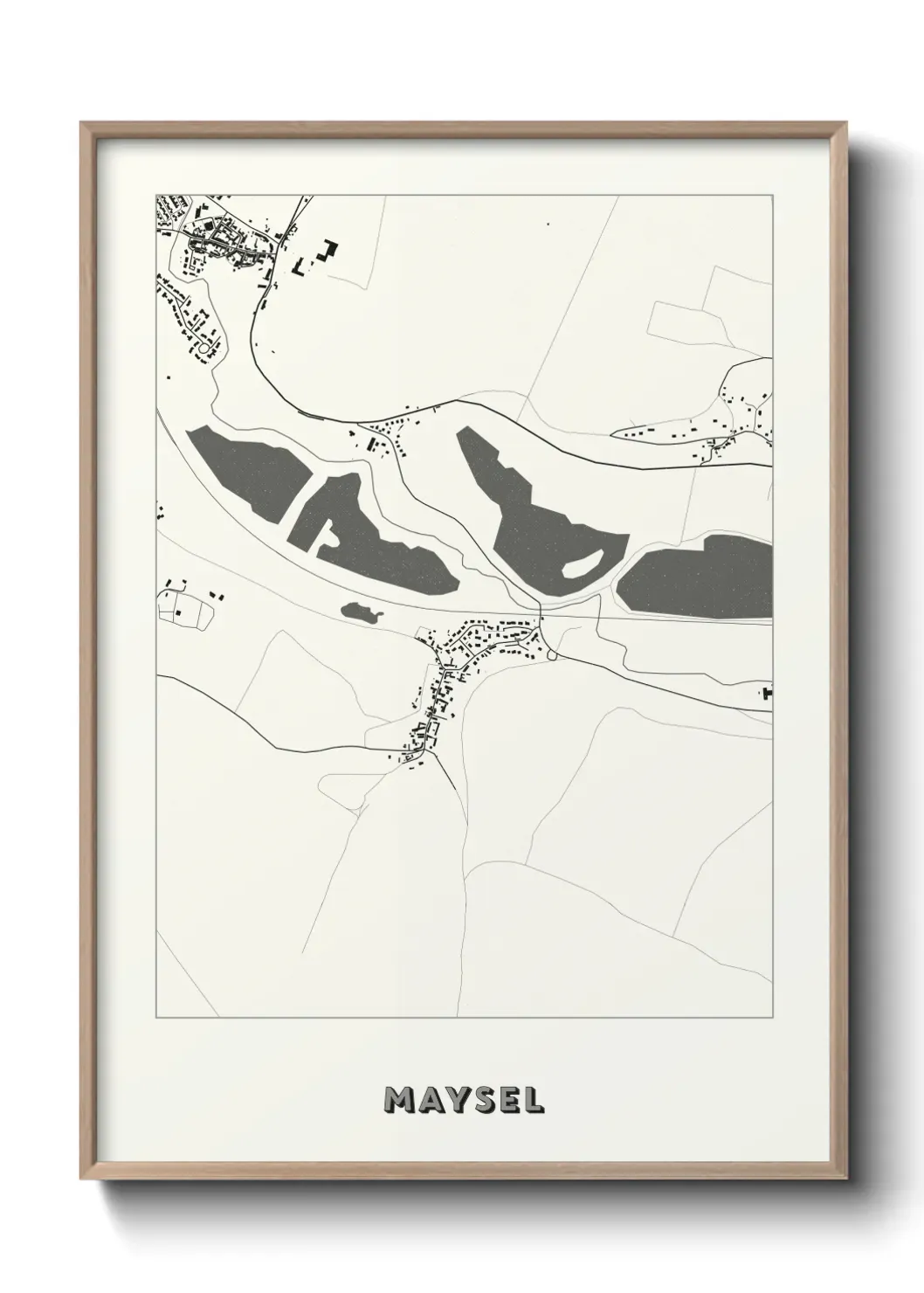 Un poster carte Maysel