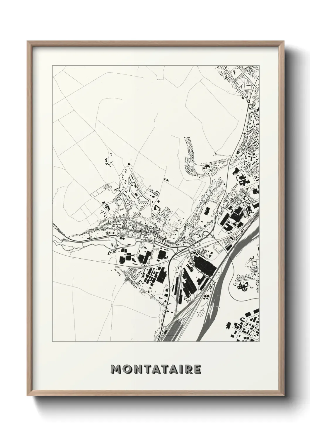 Un poster carte Montataire