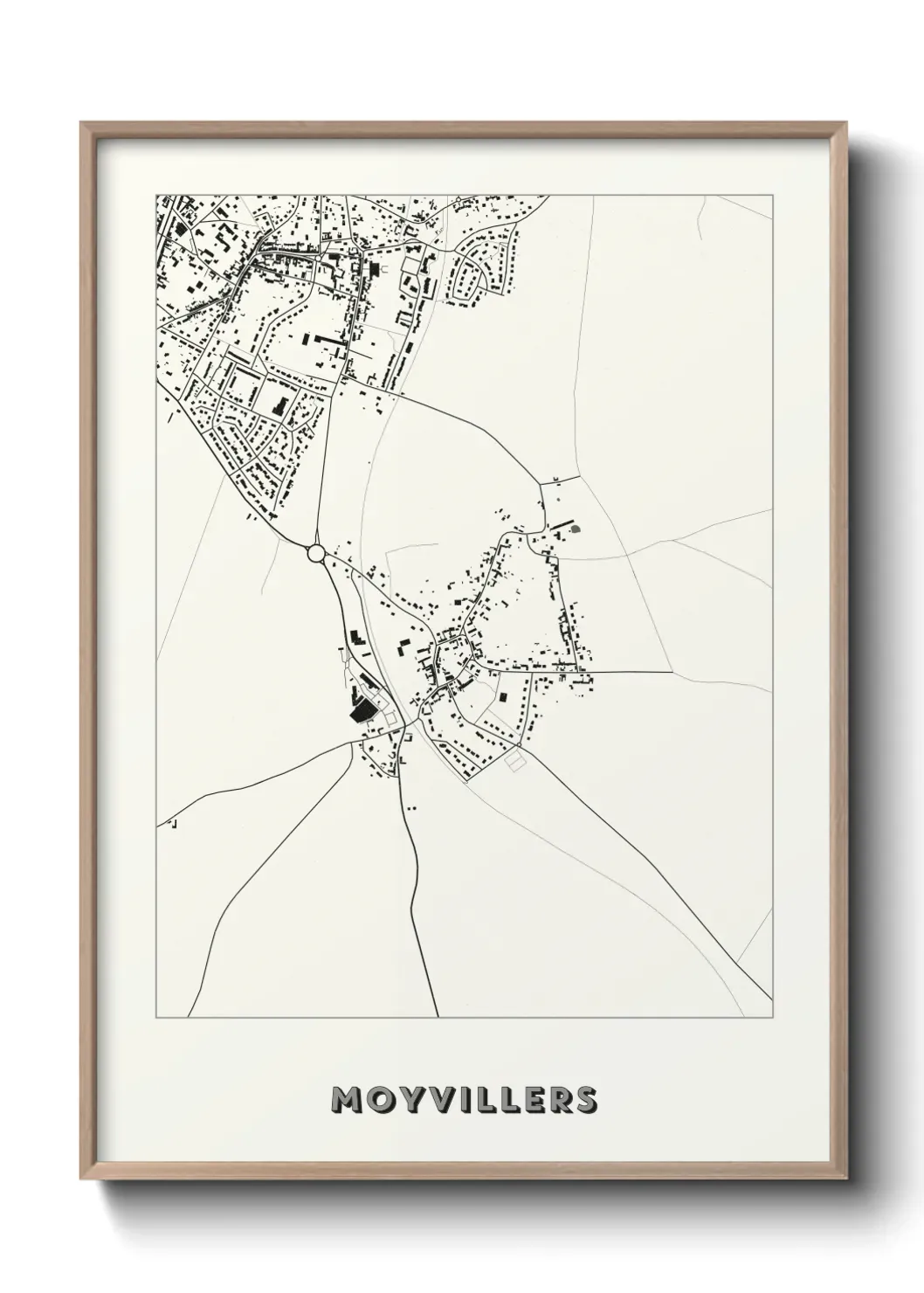 Un poster carte Moyvillers