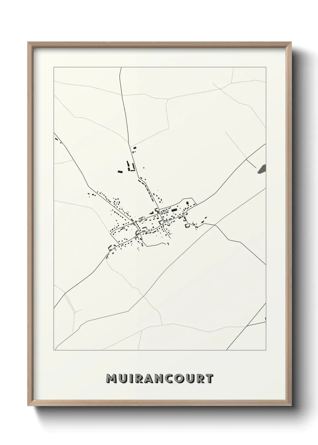 Un poster carte Muirancourt