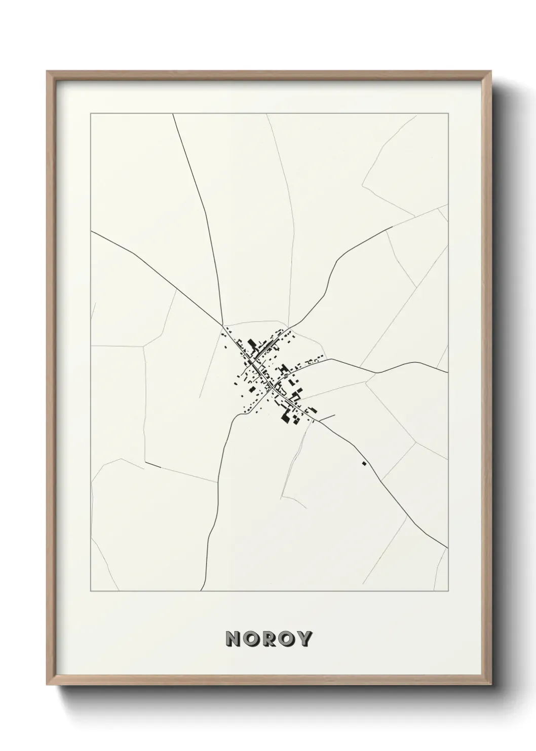 Un poster carte Noroy
