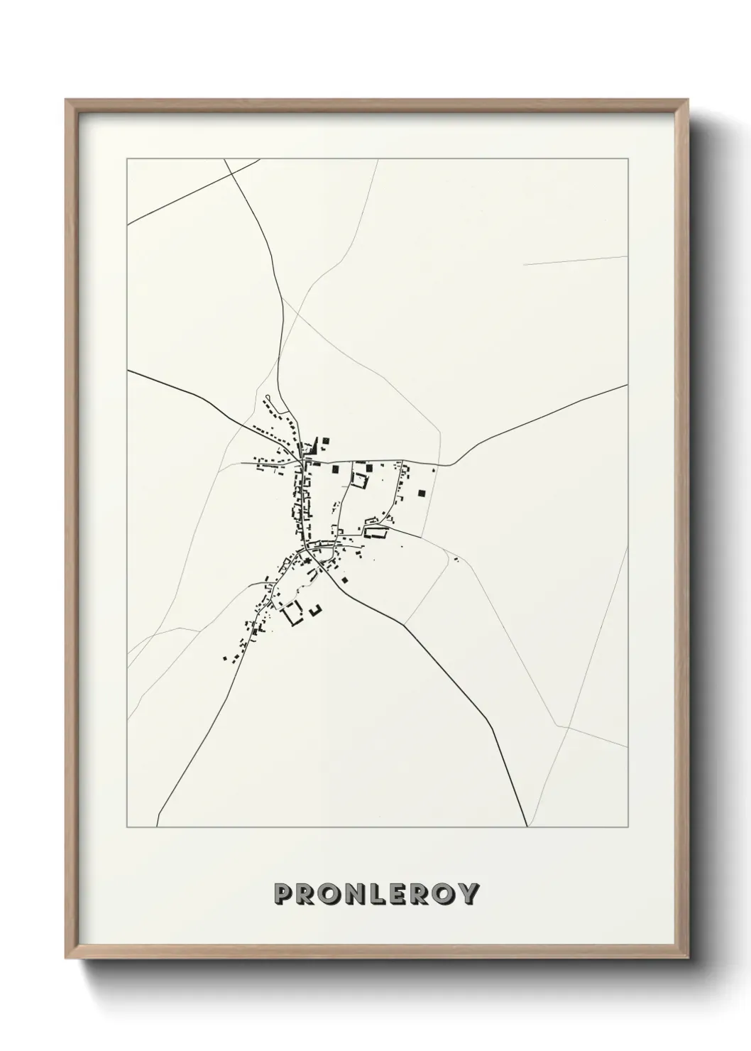 Un poster carte Pronleroy