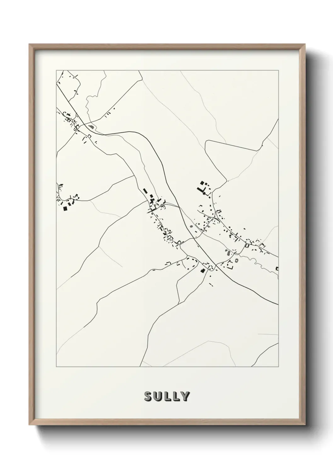 Un poster carte Sully