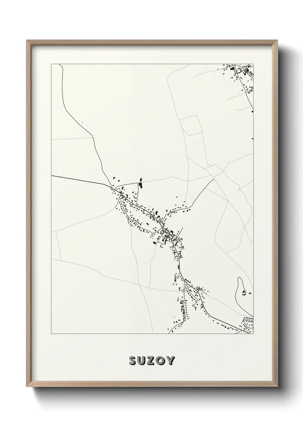 Un poster carte Suzoy