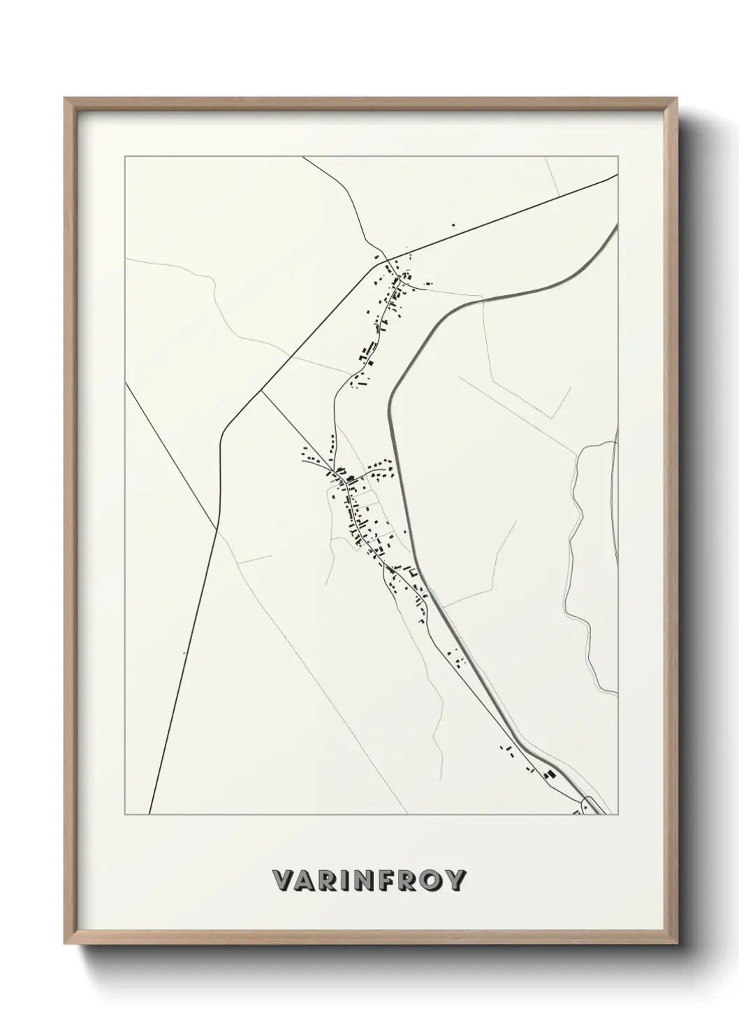 Un poster carte Varinfroy