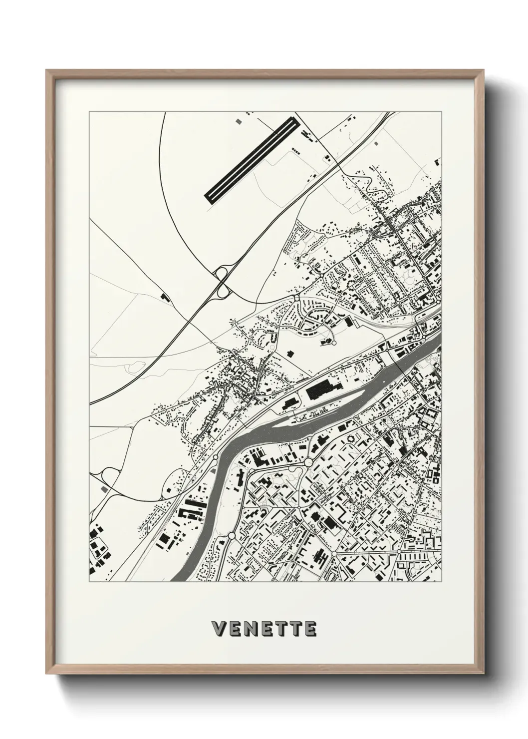 Un poster carte Venette