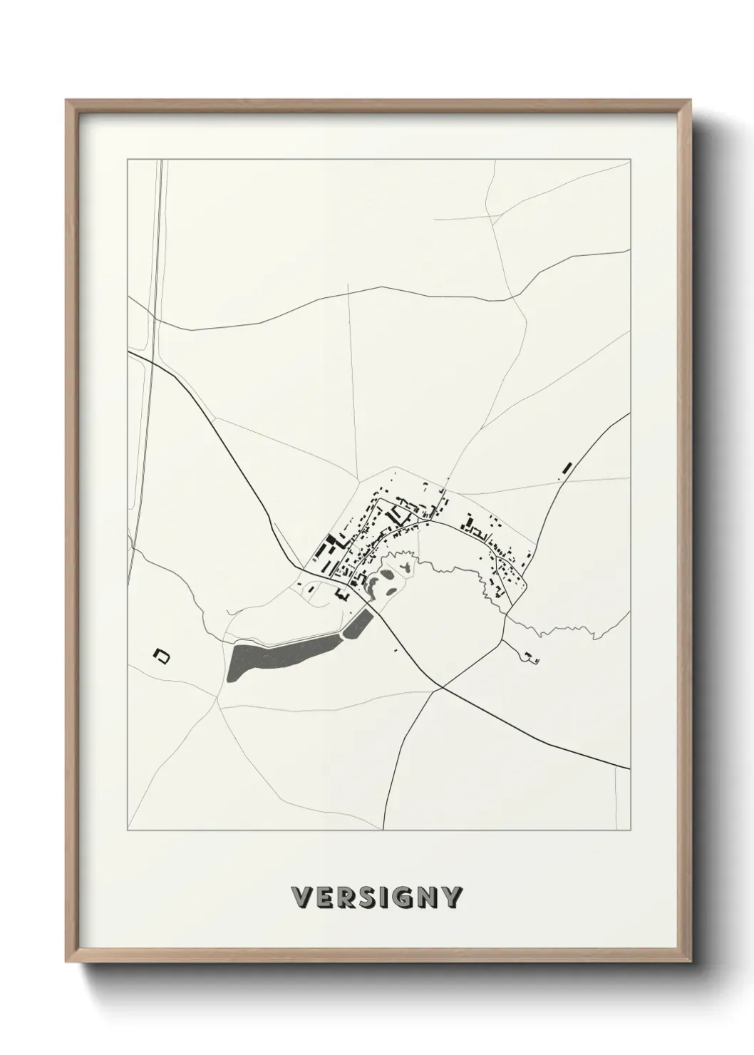 Un poster carte Versigny