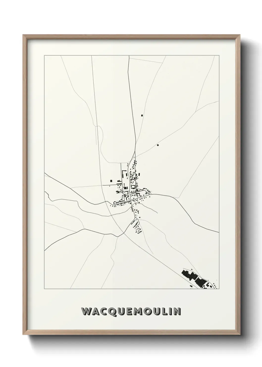 Un poster carte Wacquemoulin