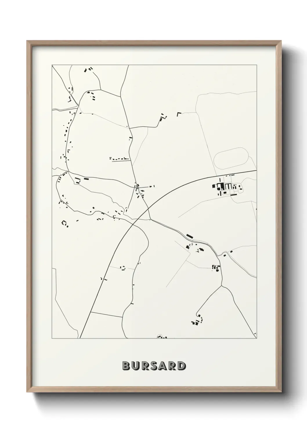 Un poster carte Bursard