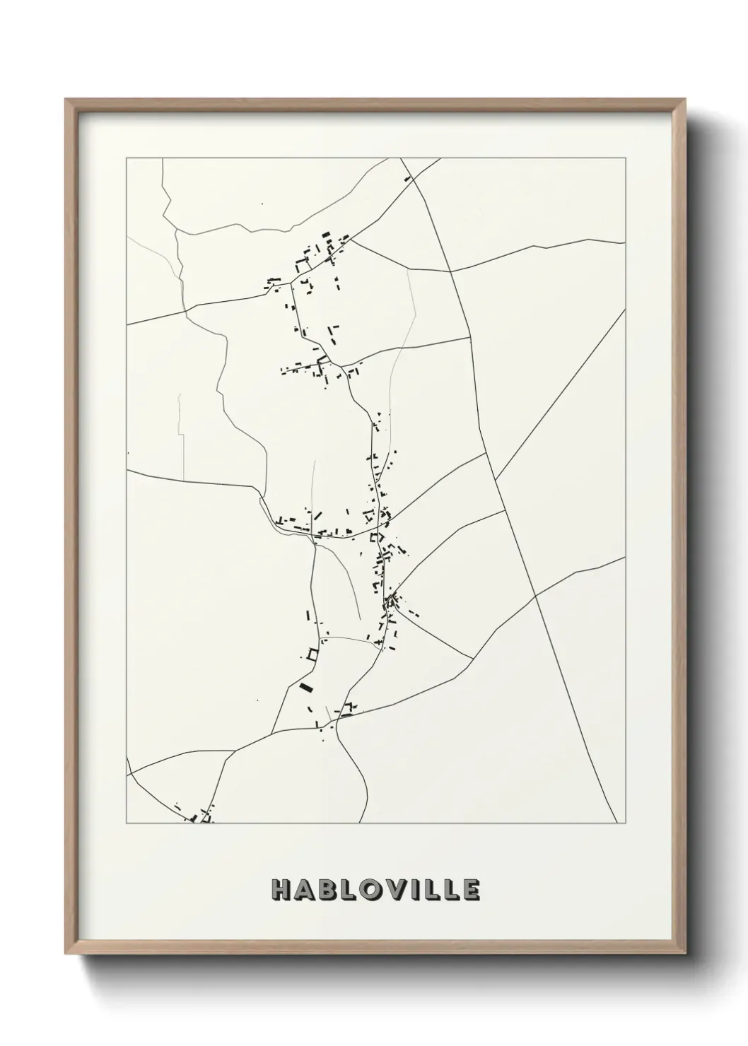 Un poster carte Habloville