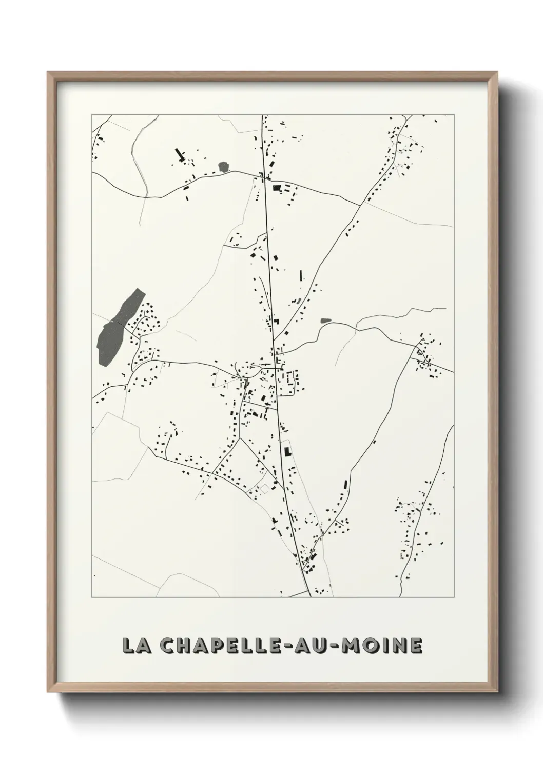 Un poster carteLa Chapelle-au-Moine