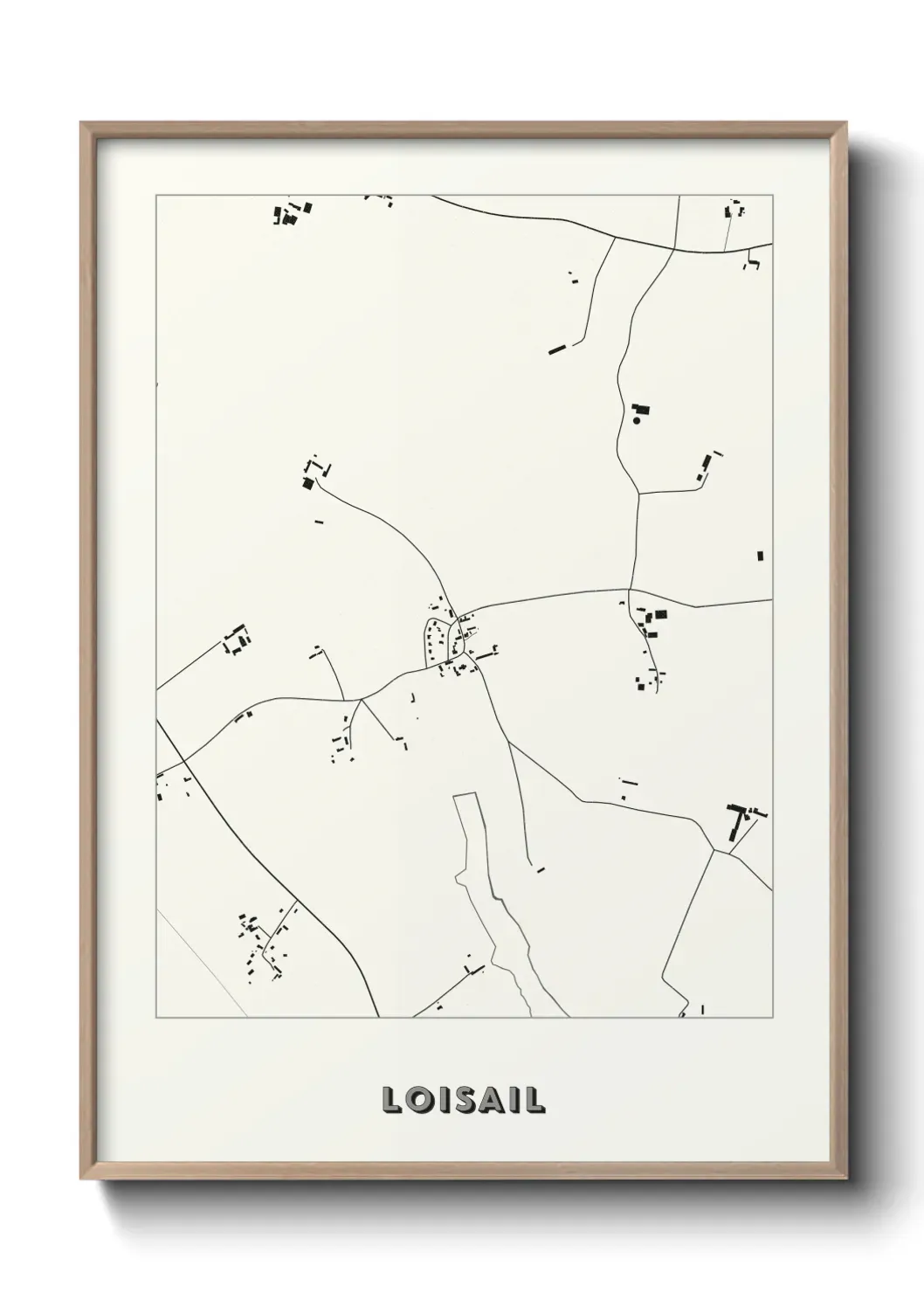 Un poster carte Loisail