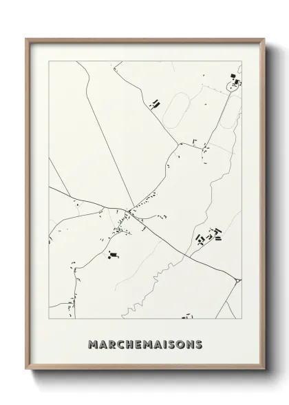 Une affiche de carte sur Marchemaisons