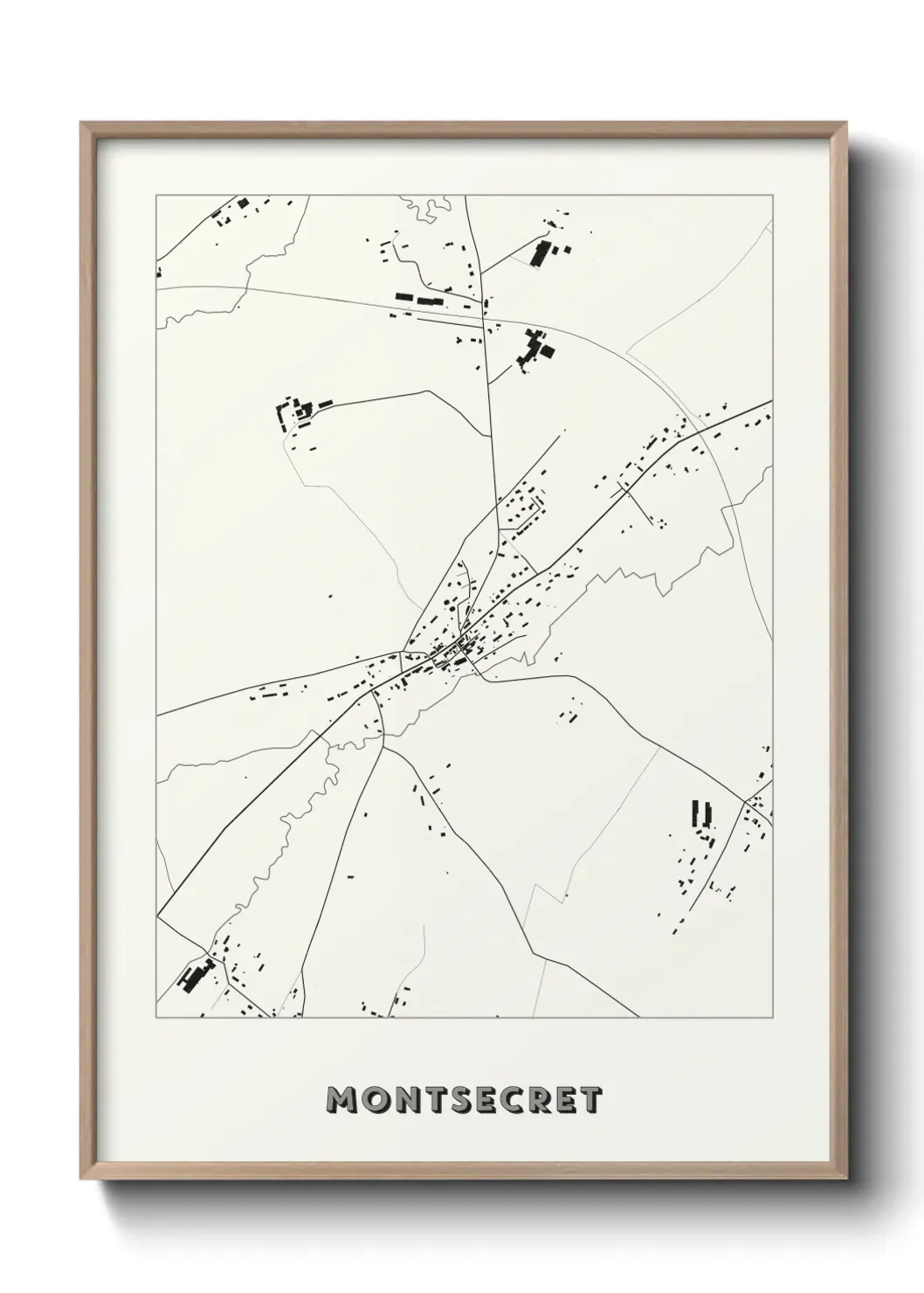 Un poster carte Montsecret