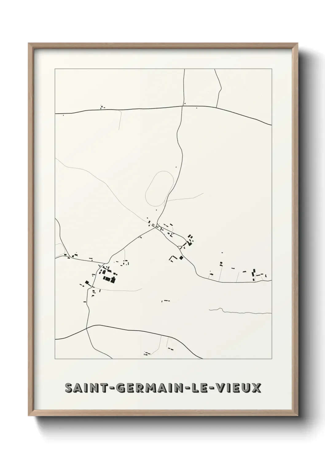 Un poster carteSaint-Germain-le-Vieux