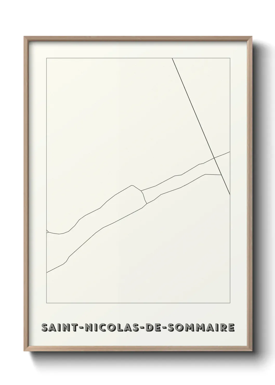 Un poster carteSaint-Nicolas-de-Sommaire