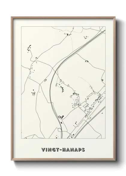 Une affiche de carte sur Vingt-Hanaps