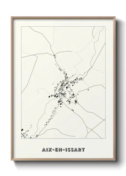 Une affiche de carte sur Aix-en-Issart