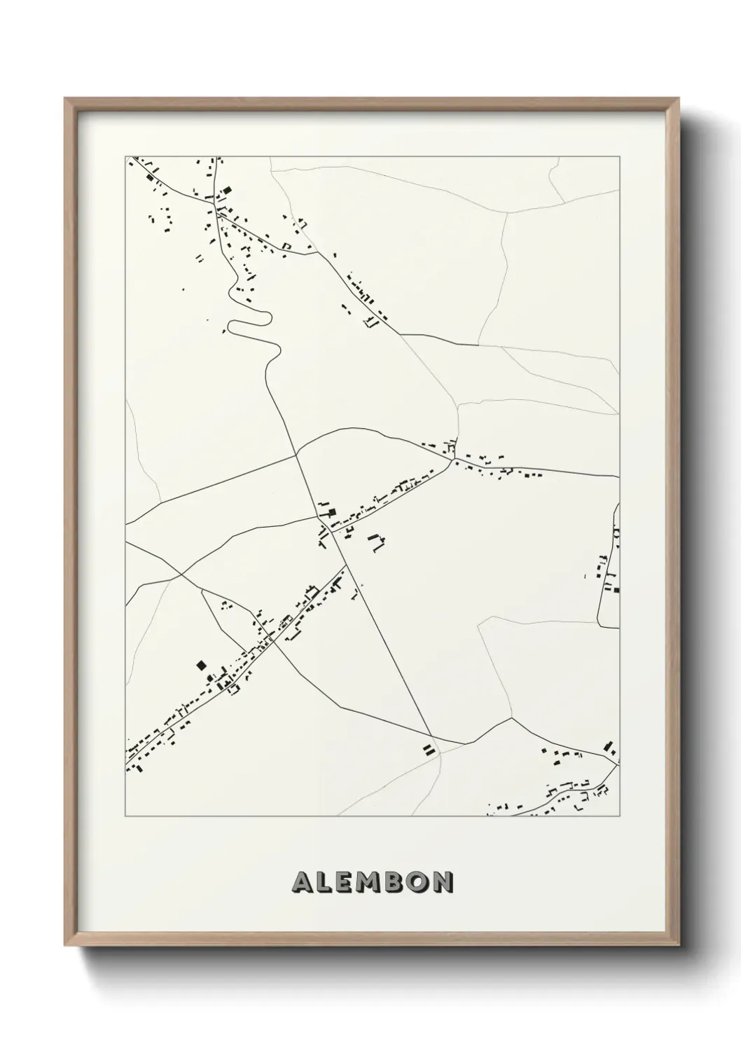 Un poster carte Alembon