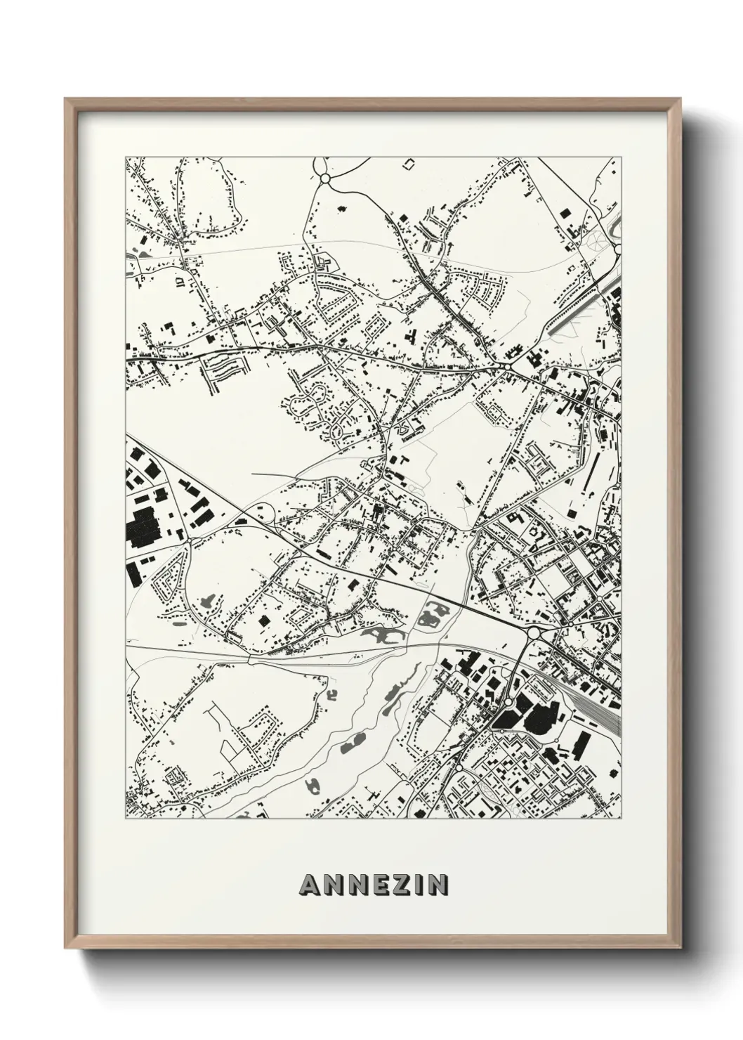 Un poster carte Annezin