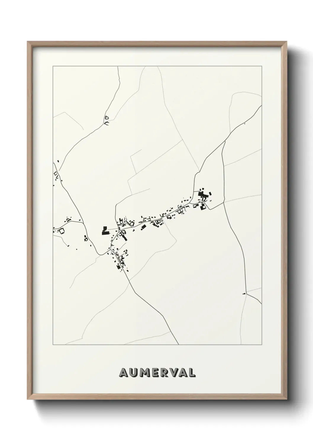 Un poster carte Aumerval
