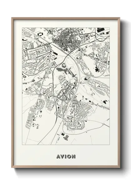 Une affiche de carte sur Avion