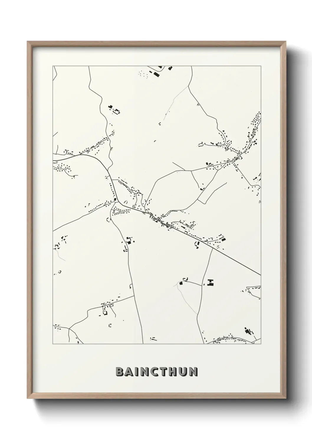 Un poster carte Baincthun